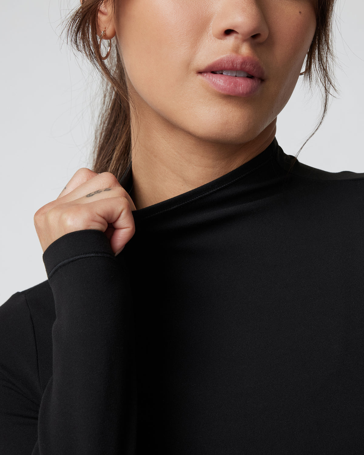 Women Vuori Vuori AllTheFeels Long Sleeve Mock Black