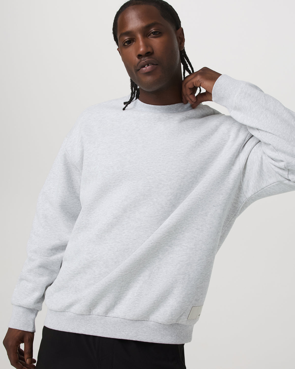 Women|Men Vuori Restore Oversized Crew 2.0 Pale Grey Heather