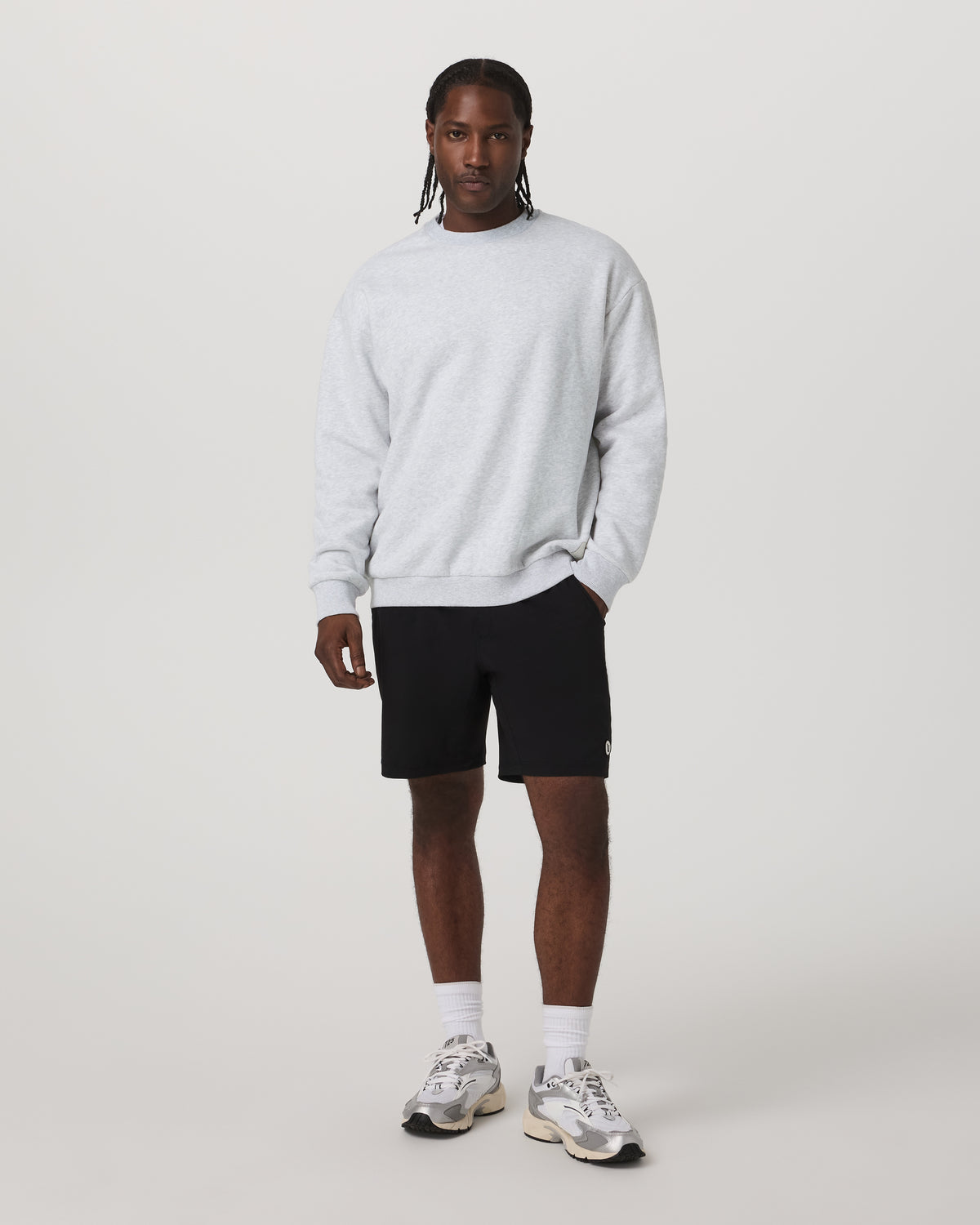Women|Men Vuori Restore Oversized Crew 2.0 Pale Grey Heather