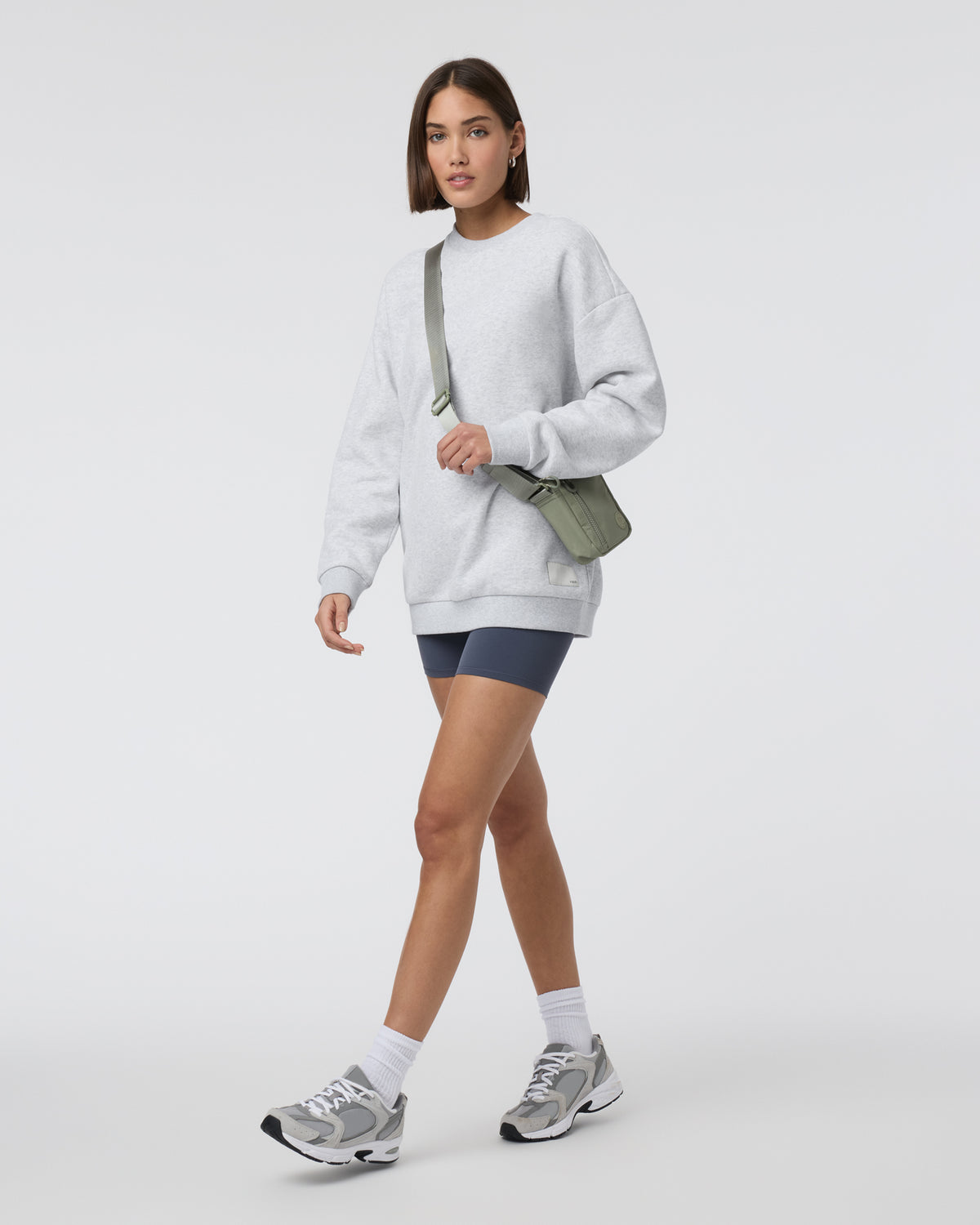 Women|Men Vuori Restore Oversized Crew 2.0 Pale Grey Heather