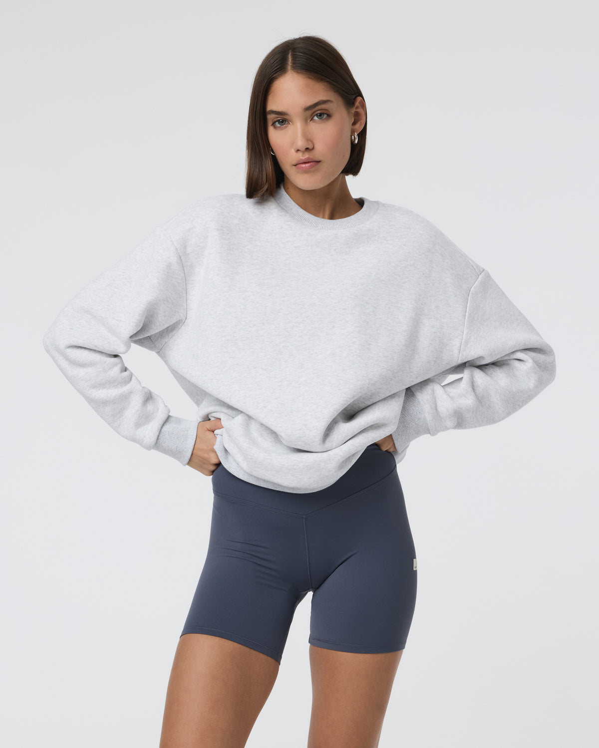 Women|Men Vuori Restore Oversized Crew 2.0 Pale Grey Heather