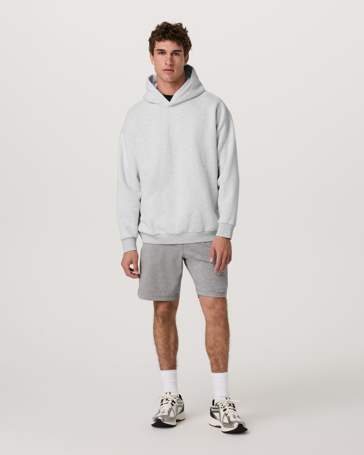 Women|Men Vuori Restore Oversized Hoodie Pale Grey Heather