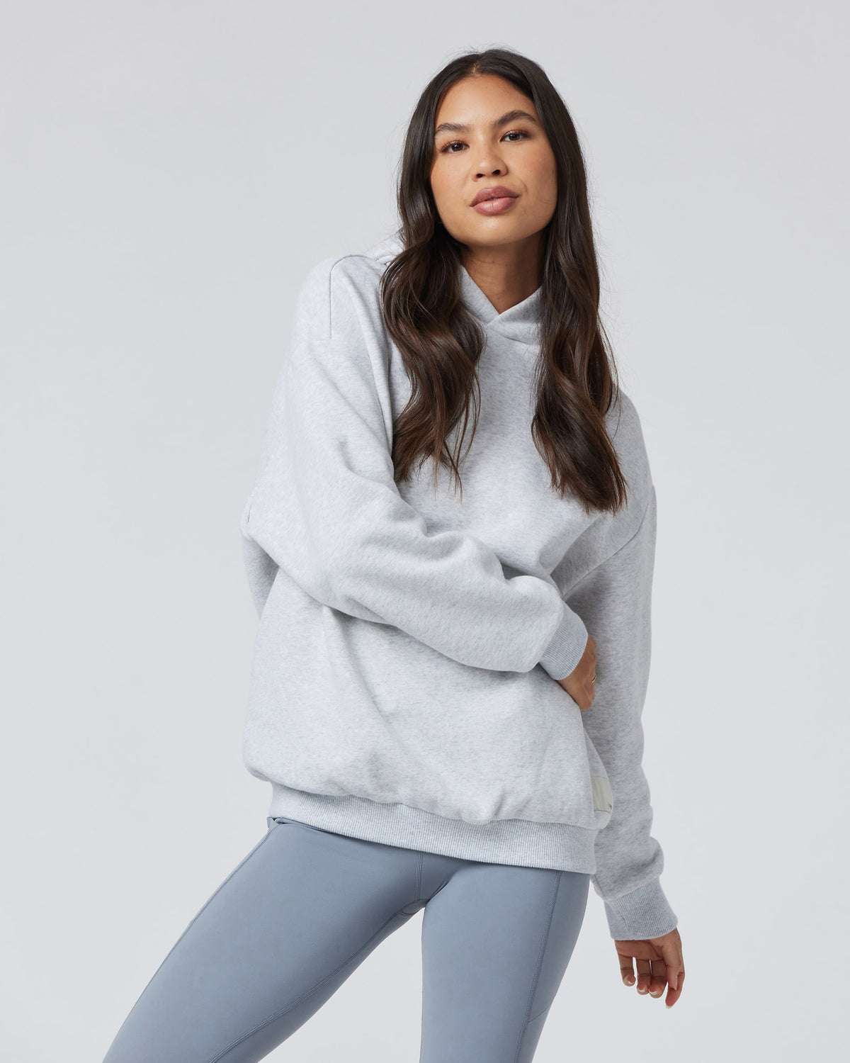 Women|Men Vuori Restore Oversized Hoodie Pale Grey Heather