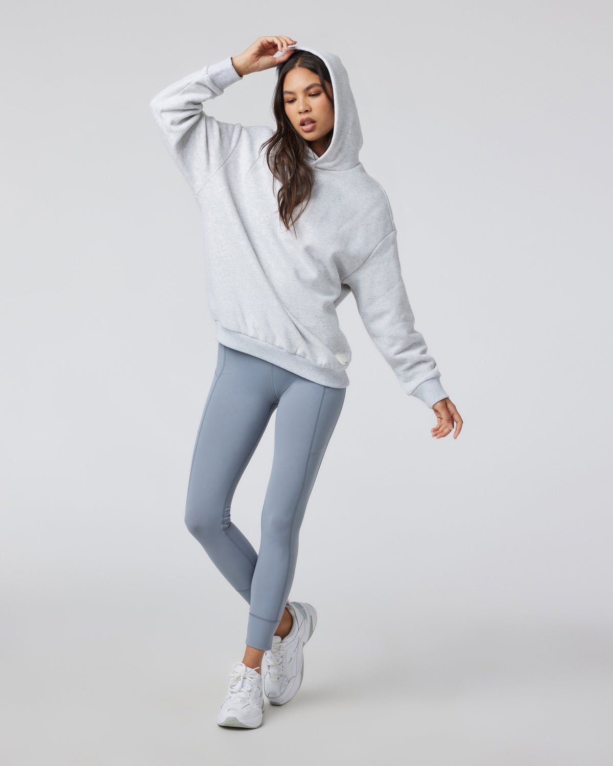 Women|Men Vuori Restore Oversized Hoodie Pale Grey Heather