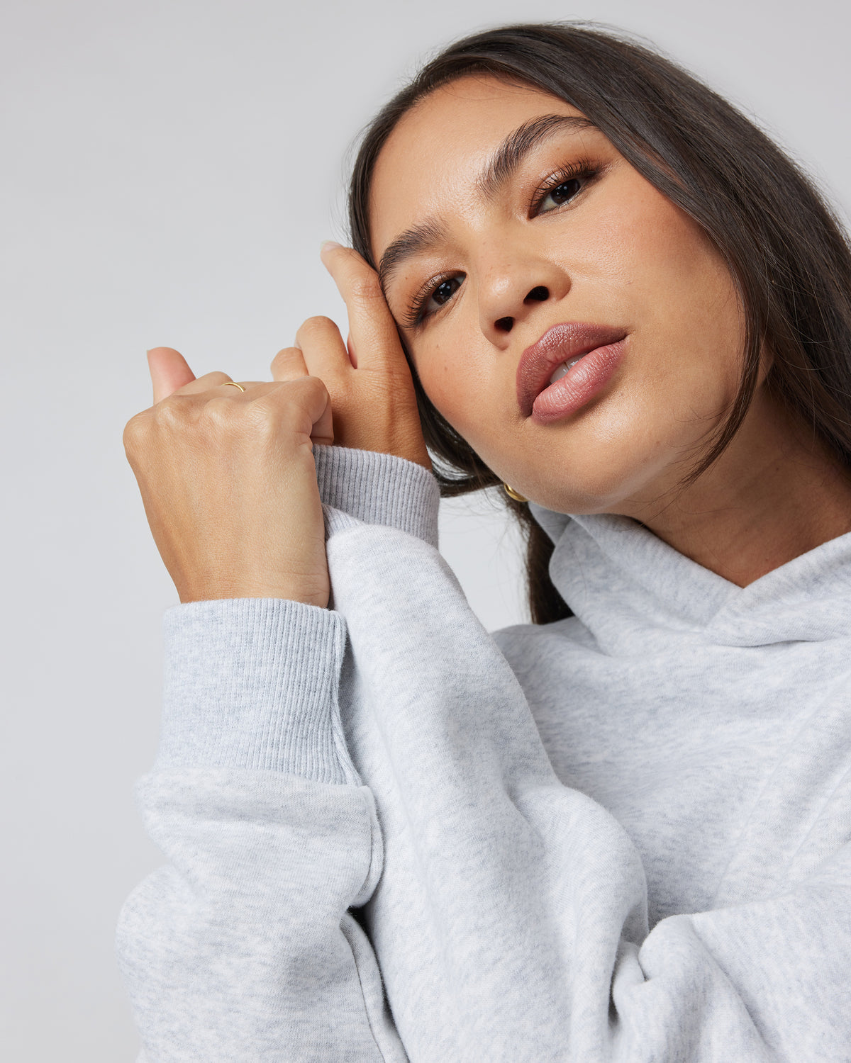 Women|Men Vuori Restore Oversized Hoodie Pale Grey Heather