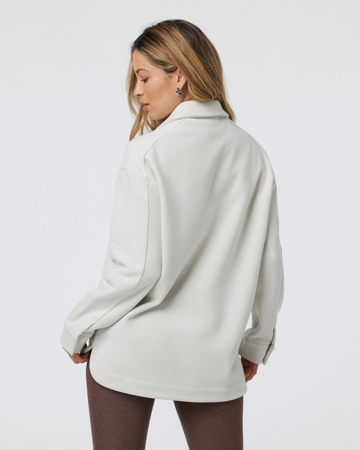 Women Vuori Restore Shirt Jacket Salt French Terry Shirt