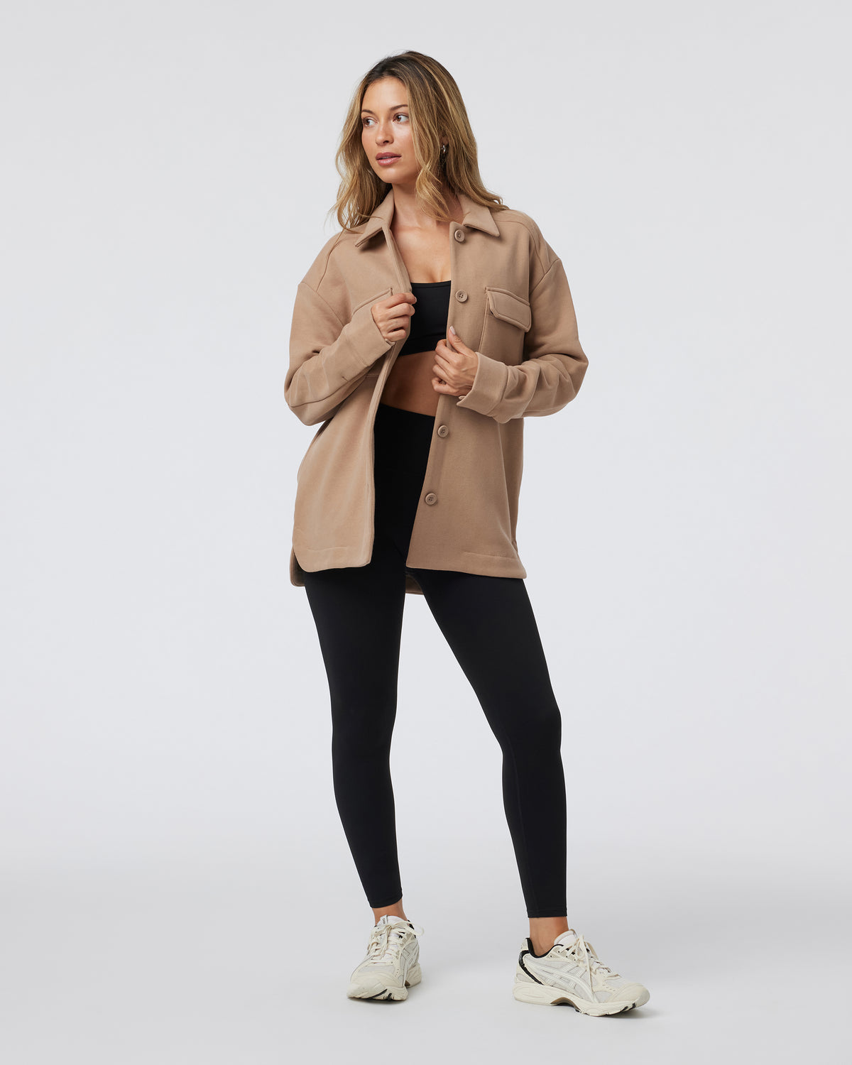 Women Vuori Restore Shirt Jacket Goldenrod French Terry Shirt
