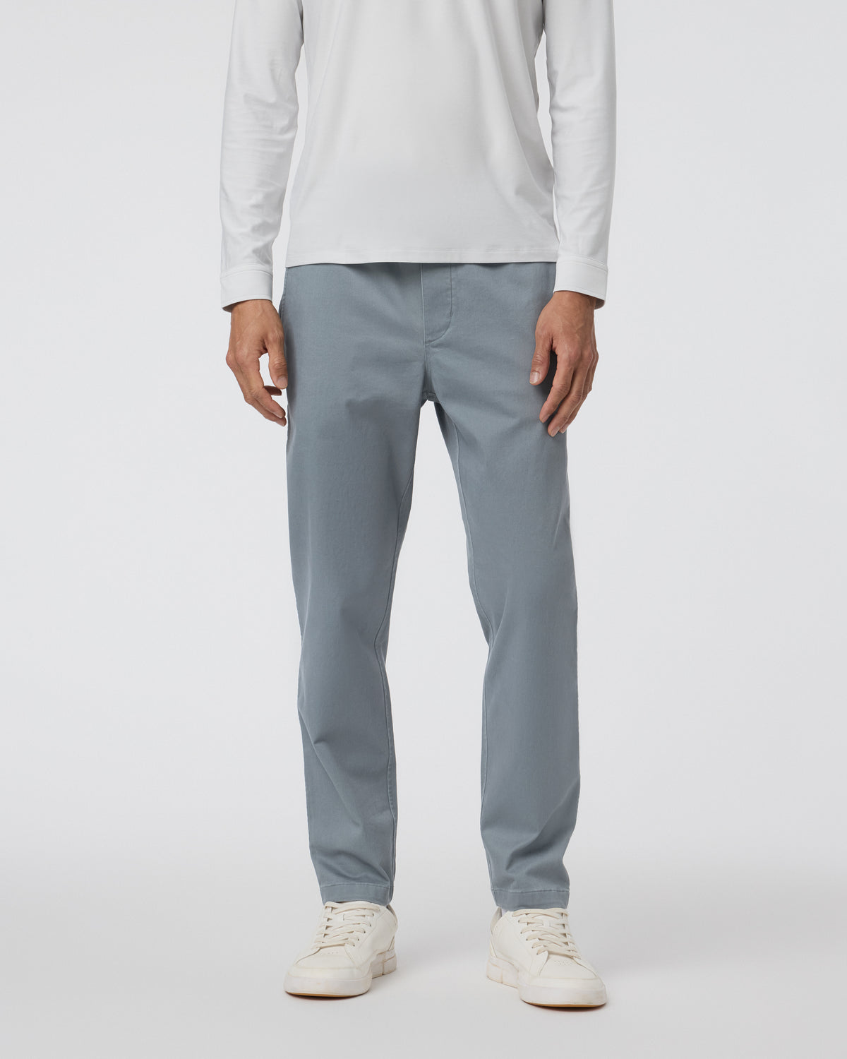 Men Vuori Fletcher Elastic Waist Pant Athletic Slim Fit 30" Dusty Blue