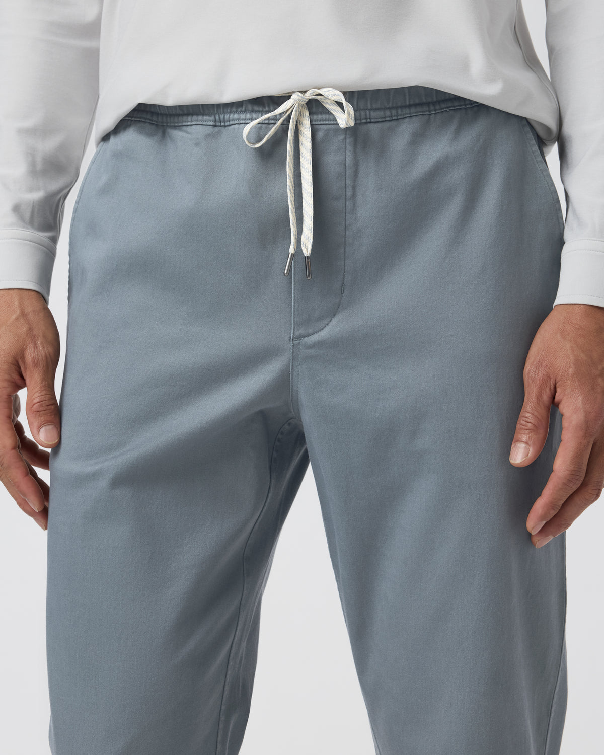 Men Vuori Fletcher Elastic Waist Pant Athletic Slim Fit 30" Dusty Blue