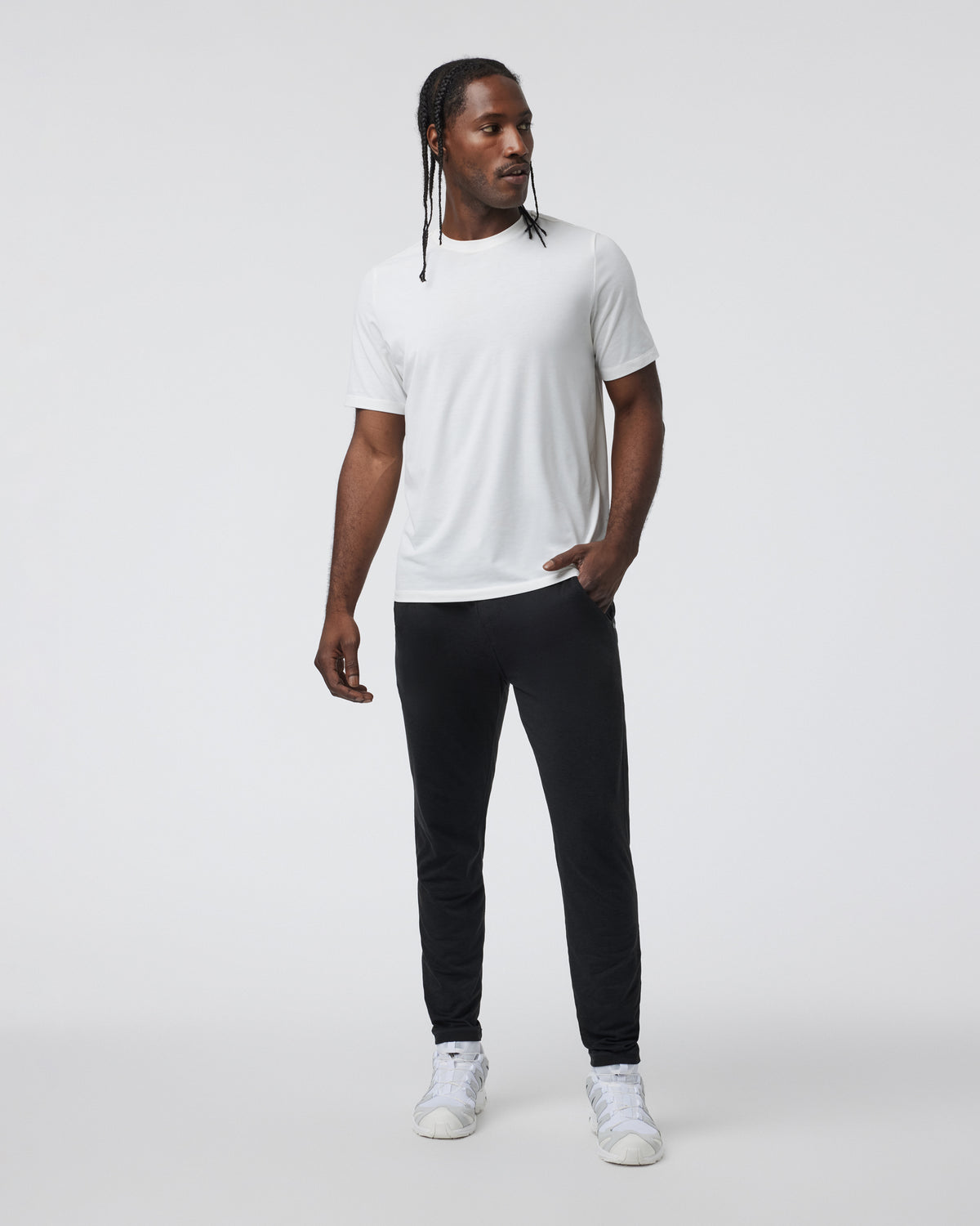 Men Vuori Ponto Performance Pant Black Heather Sweatpants