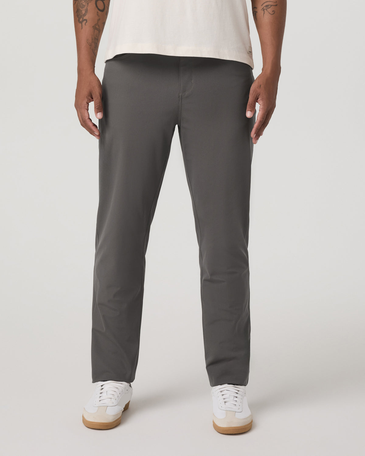 Men Vuori Meta Pant Classic Fit 32" Men's Warm Grey 5-Pocket Pants