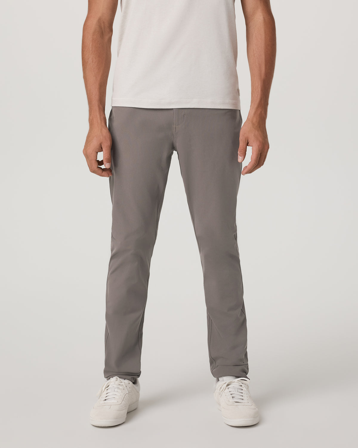 Men Vuori Meta Pant Athletic Slim Fit 32" Warm Grey 5-Pocket Pants