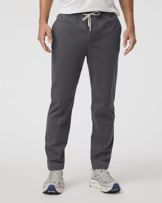 Men Vuori Fletcher Elastic Waist Pant Athletic Slim Fit 30" Dark Pewter