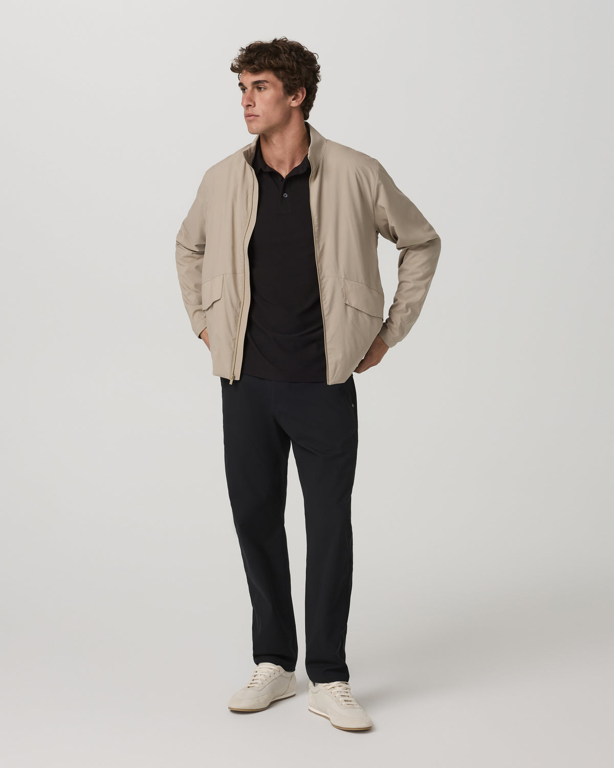 Men Vuori Meta Trouser Classic Fit 34" Men's Black Tailored Pants