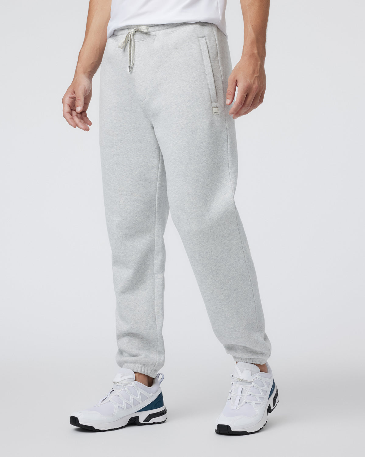 Men Vuori Seaside Sweatpant 28" Men's Light Heather Grey Sweatpant