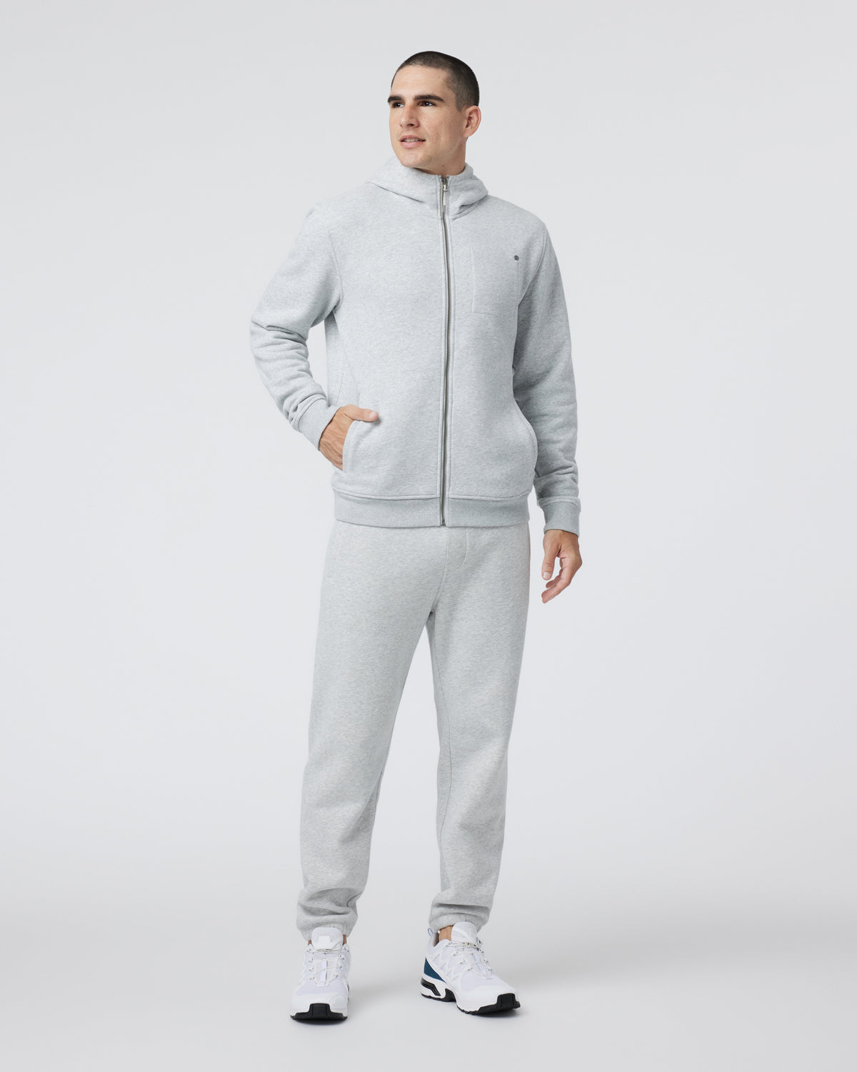 Men Vuori Seaside Sweatpant 28" Men's Light Heather Grey Sweatpant