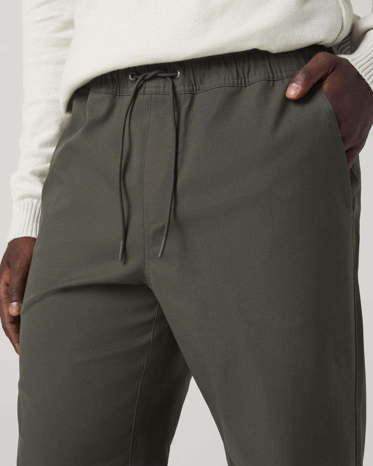 Men Vuori Cascade Elastic Waist Trouser Classic Fit 30" Dark Oregano