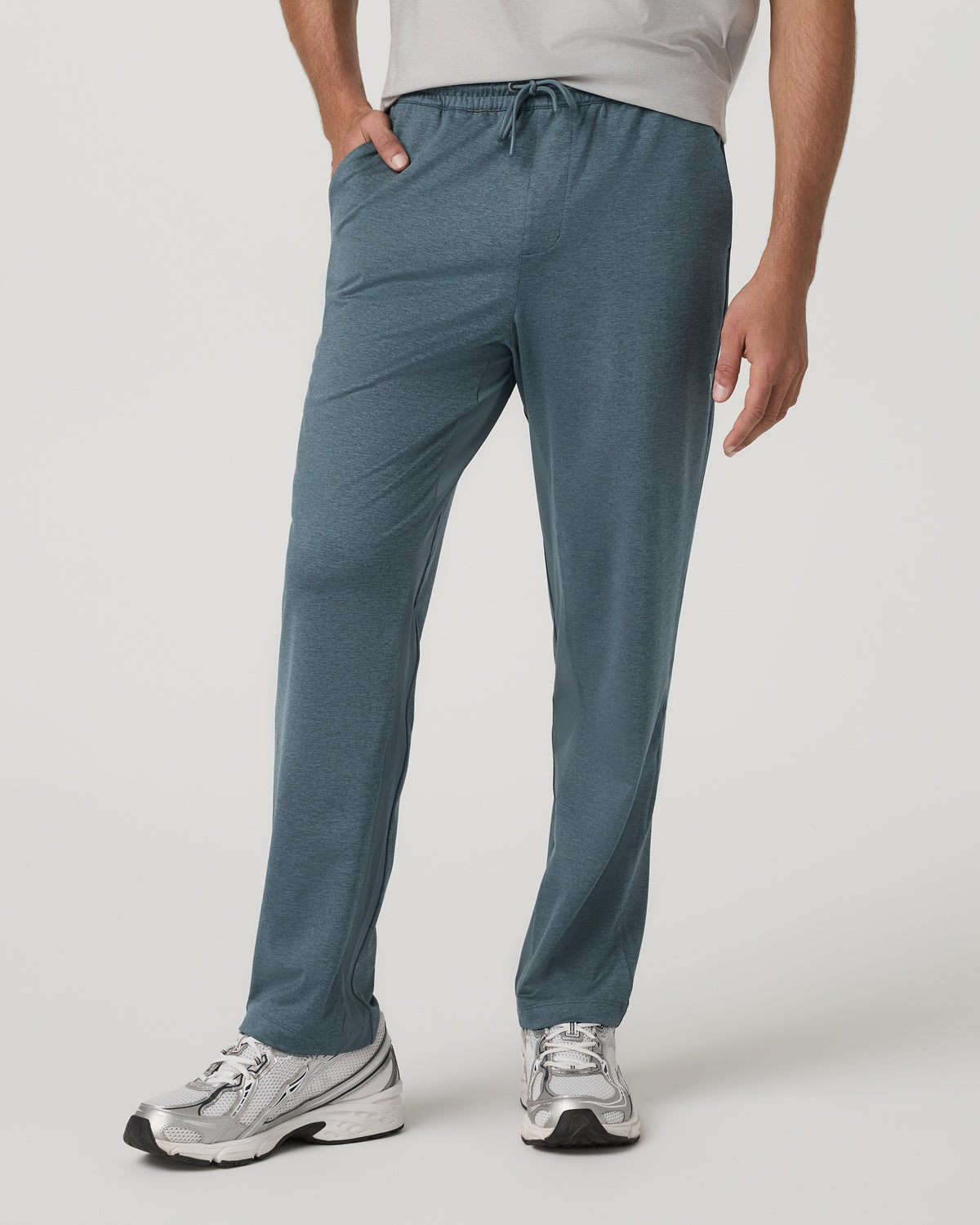 Men Vuori Men's Sunday Performance Track Pant 30" Blue Sea Heather| Vuori