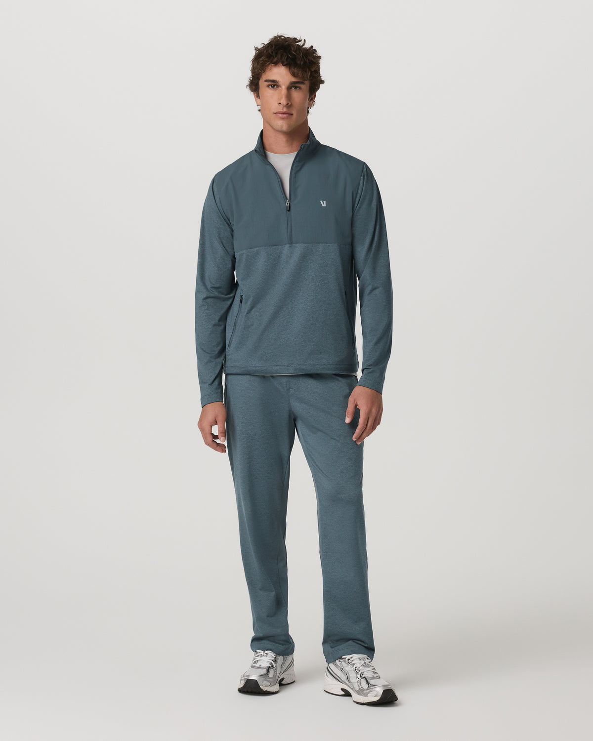Men Vuori Men's Sunday Performance Track Pant 30" Blue Sea Heather| Vuori