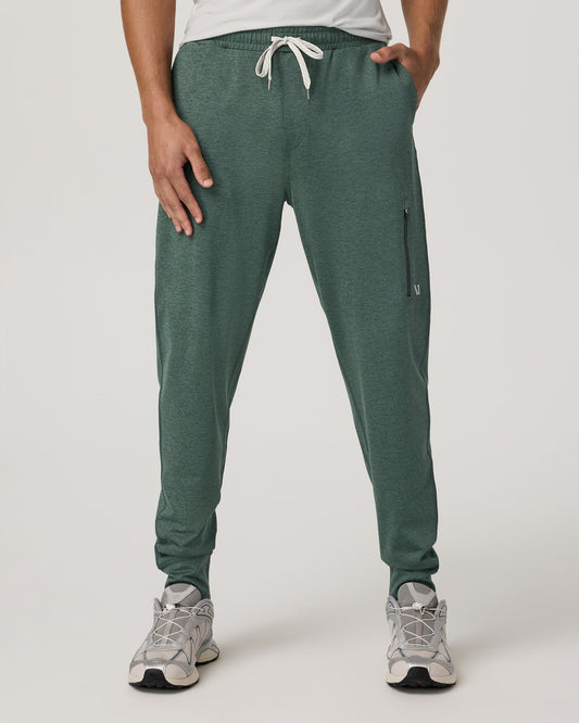 Men Vuori Men's Sunday Performance Jogger 28" Agate Green Heather