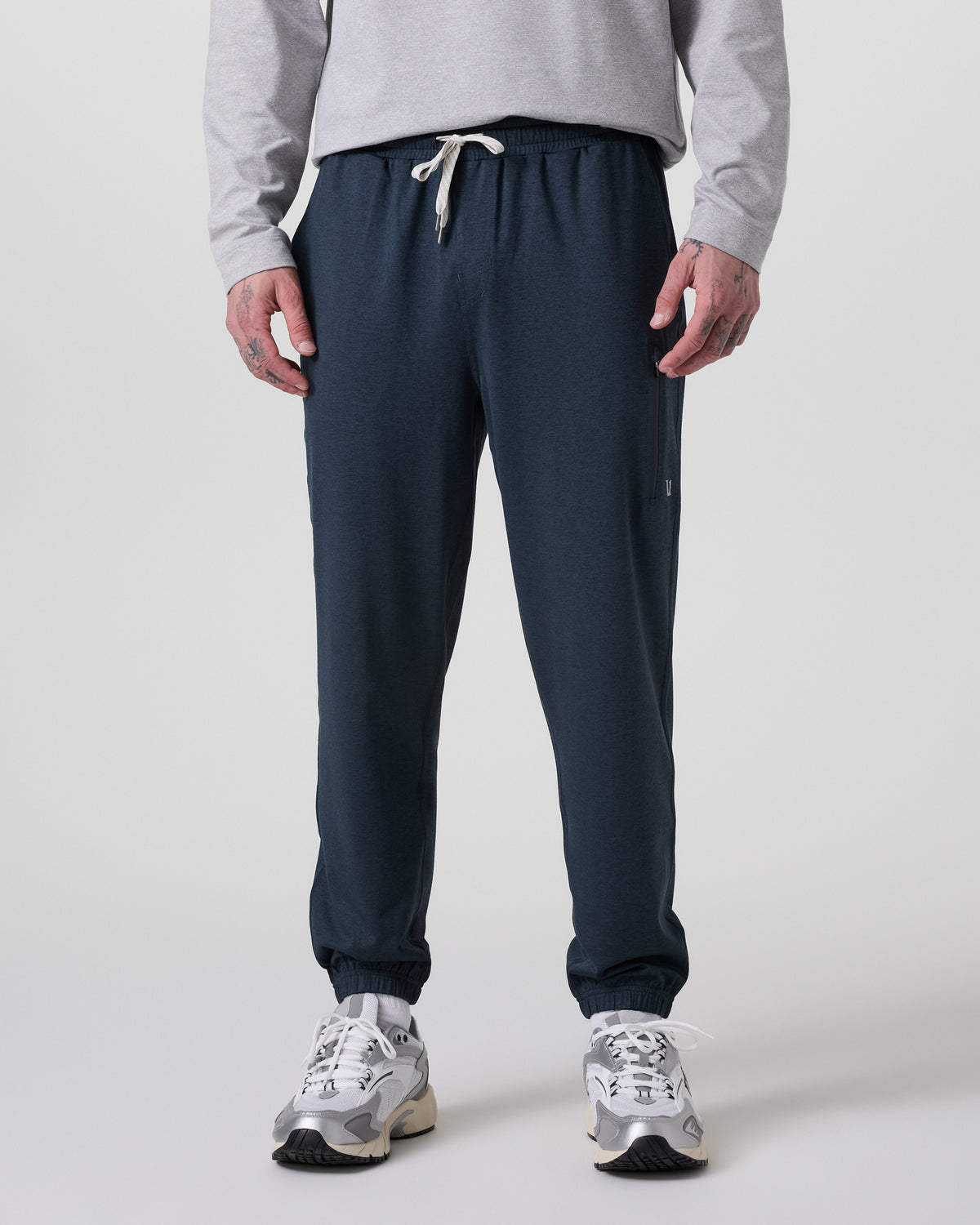 Men Vuori Sunday Performance Sweatpant Classic 28" Ink Heather