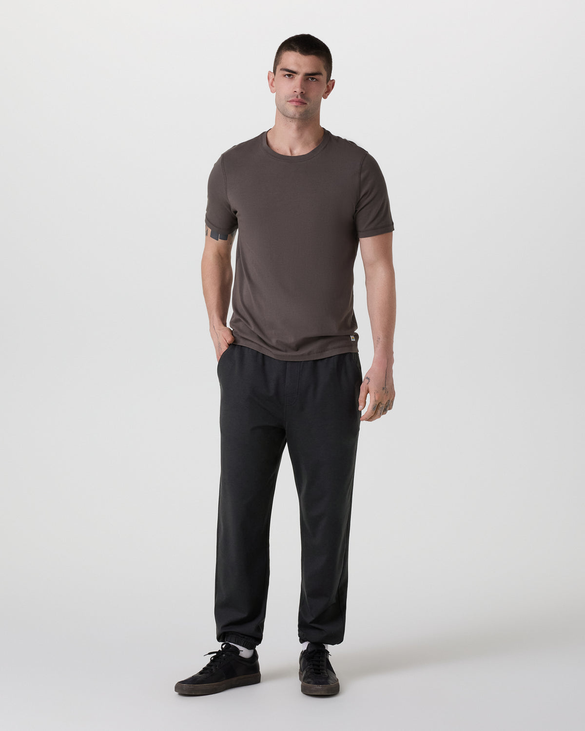 Men Vuori Coronado Performance Sweatpant Classic 28" Black Heather