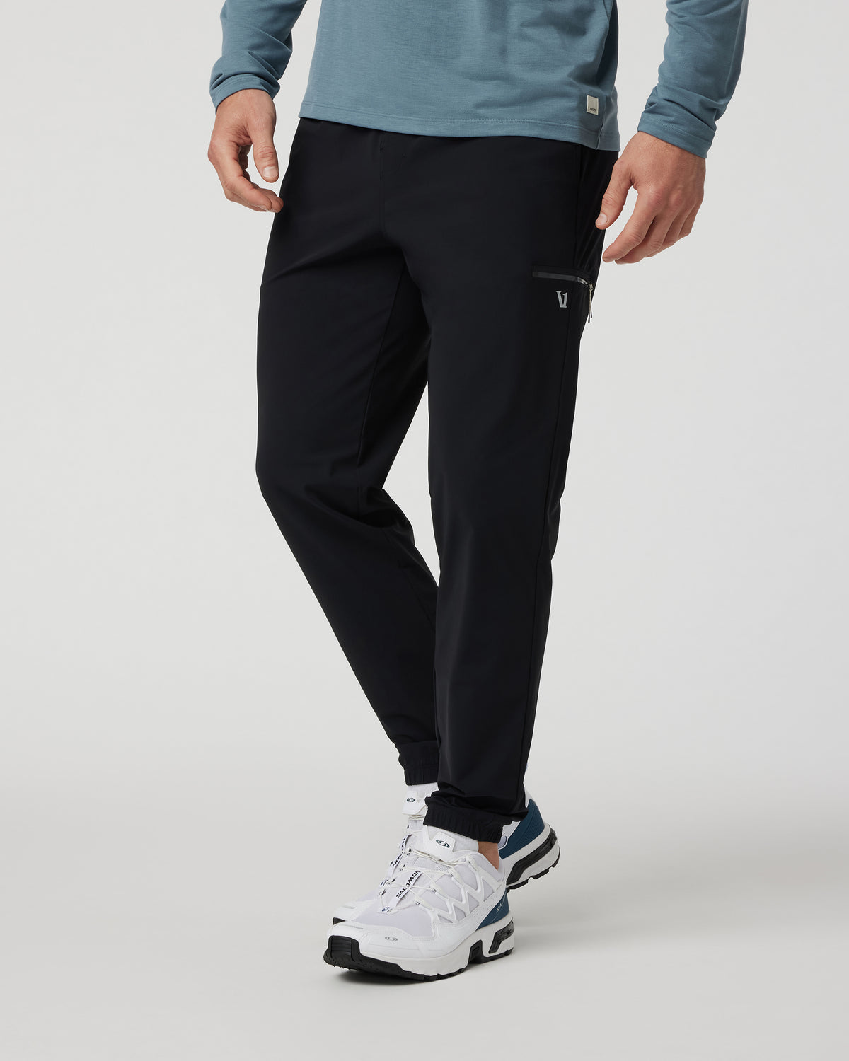 Men Vuori Fleet Sport Jogger Men's Black Lightweight Joggers