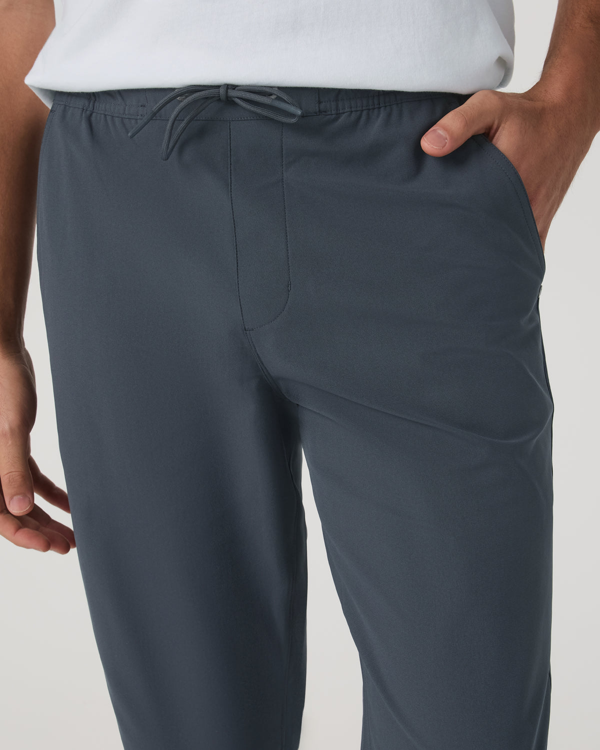 Men Vuori Meta Elastic Waist Pant Classic Fit Men's Charcoal Pants