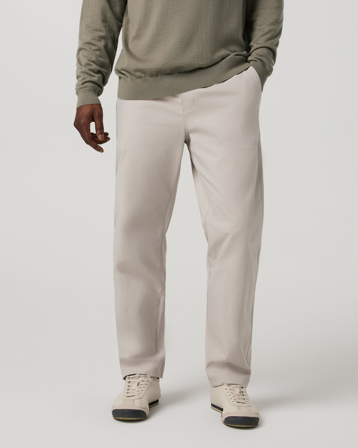 Men Vuori Men's Cascade Elastic Waist Trouser Classic Fit 30" Pewter