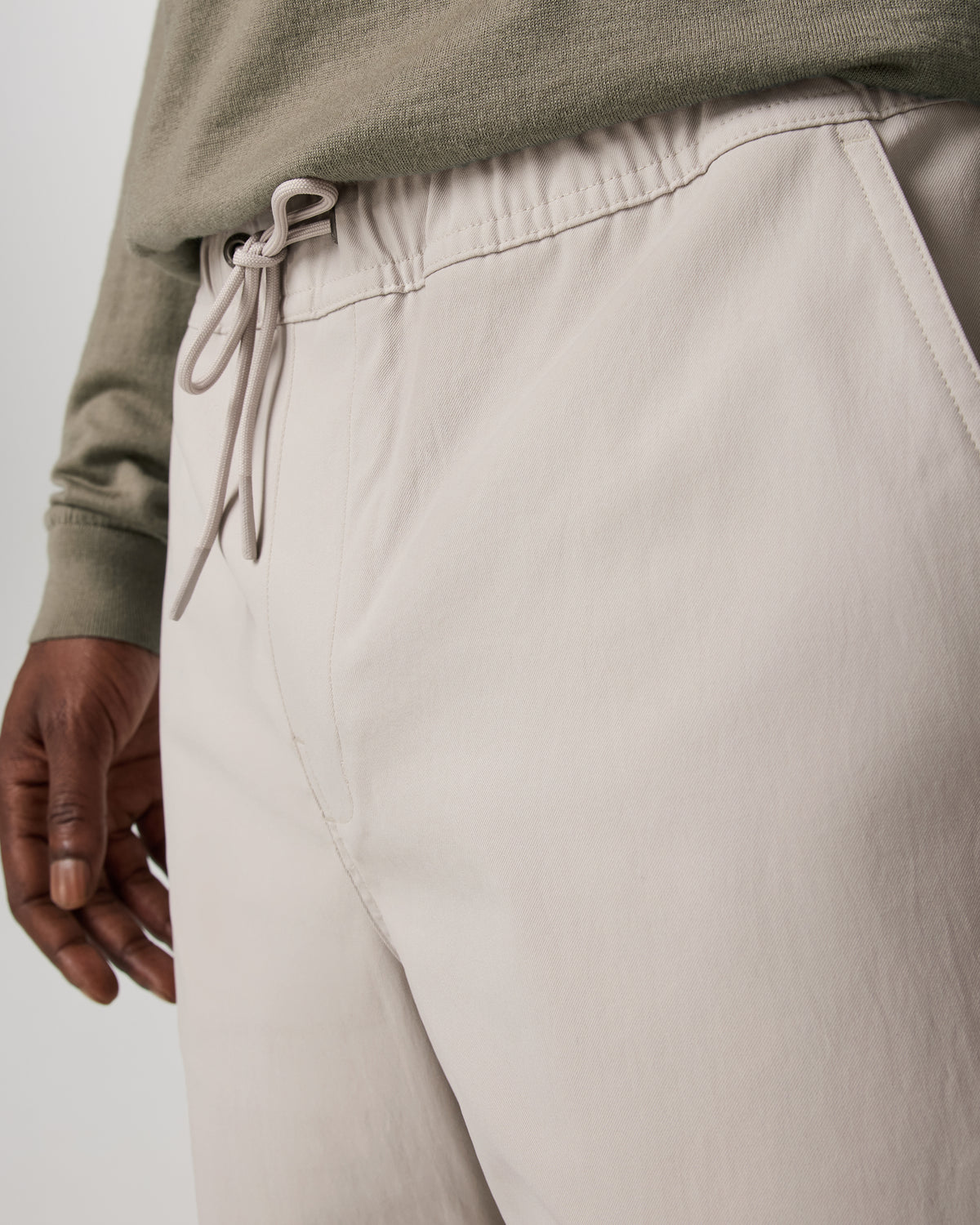 Men Vuori Men's Cascade Elastic Waist Trouser Classic Fit 30" Pewter