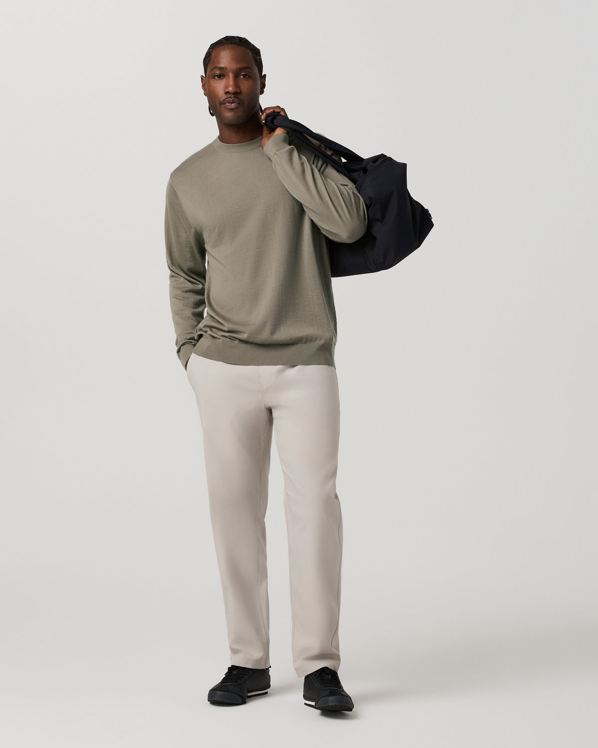 Men Vuori Men's Cascade Elastic Waist Trouser Classic Fit 30" Pewter