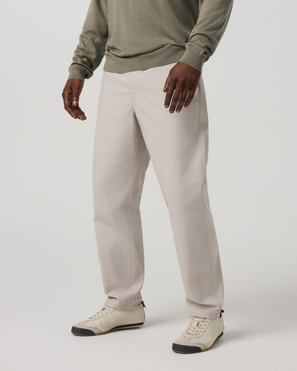 Men Vuori Men's Cascade Elastic Waist Trouser Classic Fit 30" Pewter