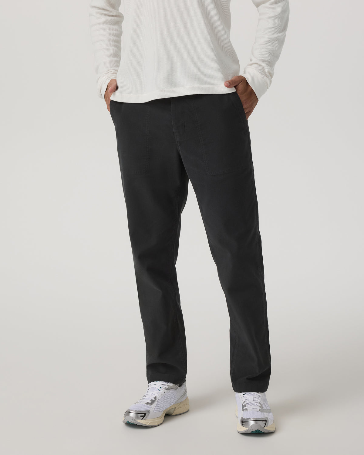 Men Vuori Ridge Pant Classic Fit Washed Black Casual Utility Pants