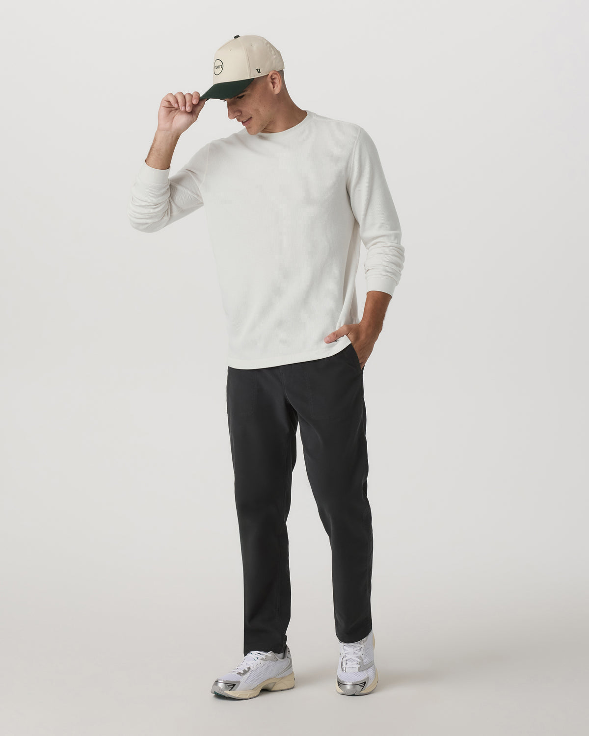 Men Vuori Ridge Pant Classic Fit Washed Black Casual Utility Pants