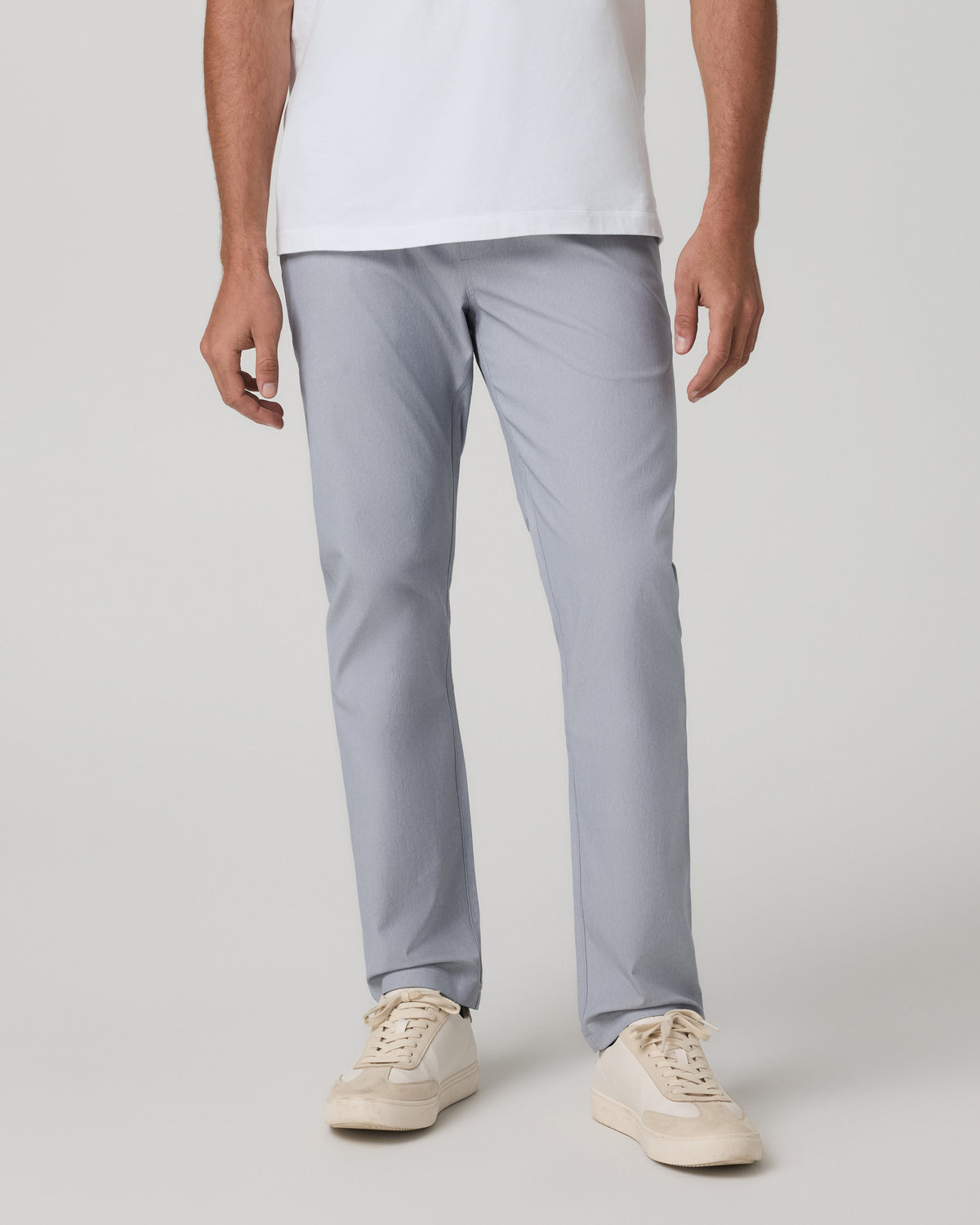 Men Vuori Cascade Elastic Waist Trouser Classic Fit 30" Heather Grey