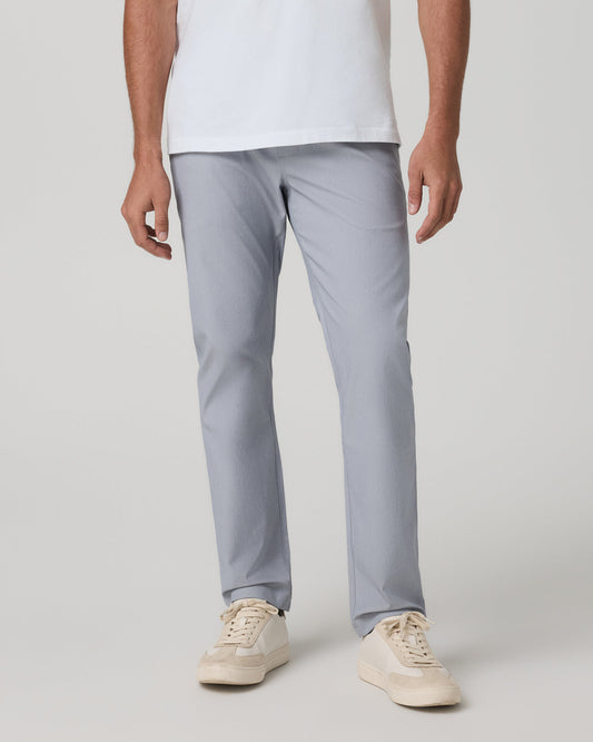 Men Vuori Cascade Elastic Waist Trouser Classic Fit 30" Heather Grey