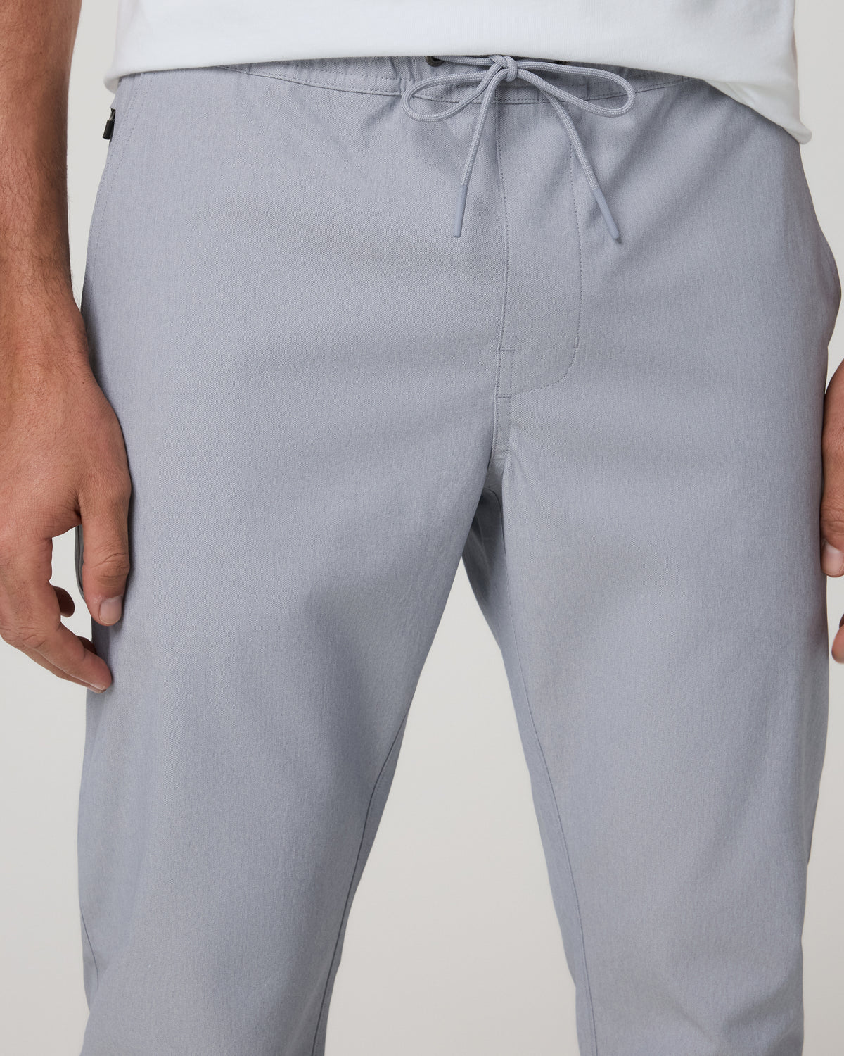 Men Vuori Cascade Elastic Waist Trouser Classic Fit 30" Heather Grey