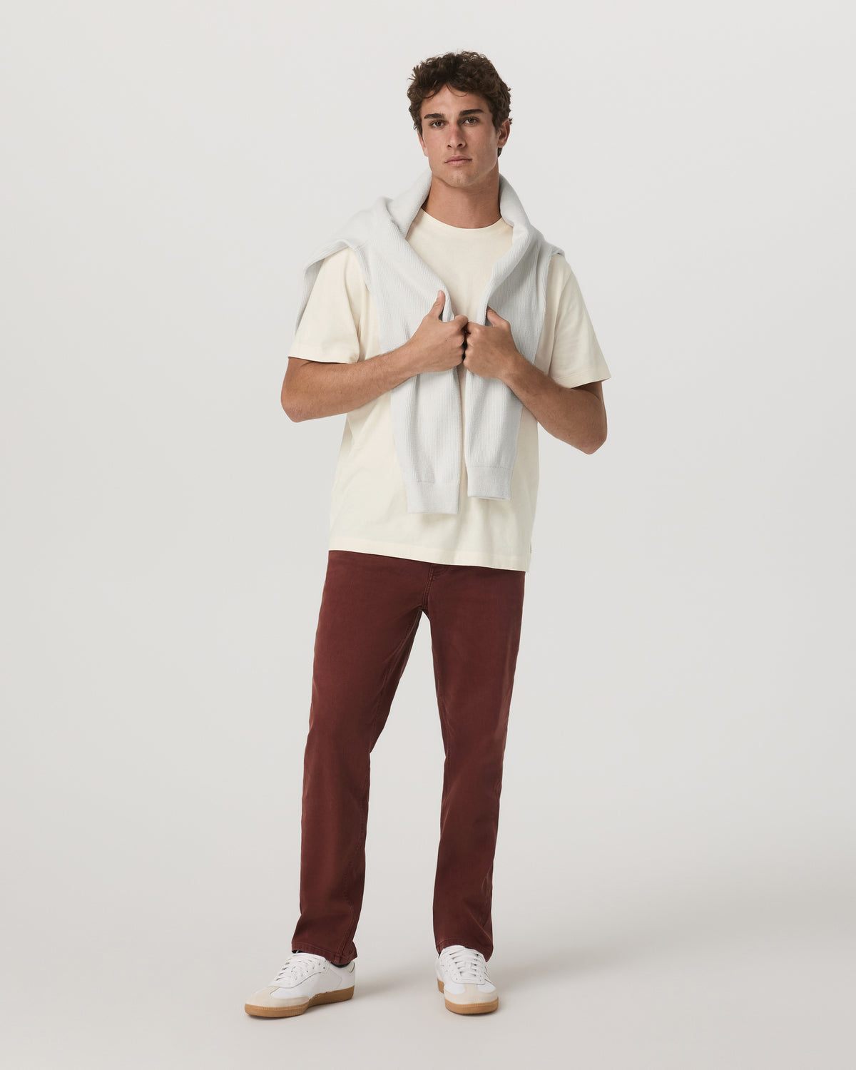 Men Vuori Benton Stretch Twill Pant Classic Fit 30" Burnt Sienna