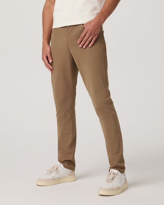 Men Vuori Meta Pant Athletic Slim Fit 32" Men's Pecan 5-Pocket Pant