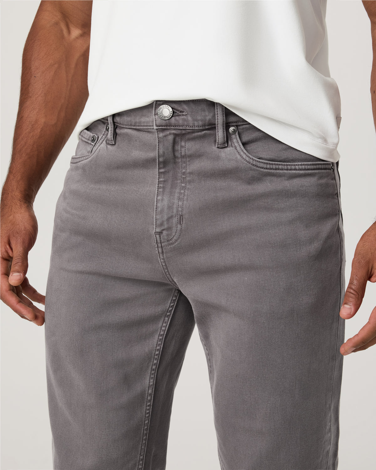 Men Vuori Benton Stretch Twill Pant Athletic Slim Fit 32" Cavern Grey