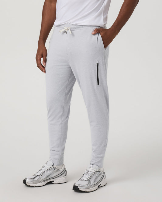 Men Vuori Sunday Performance Jogger Platinum White Joggers