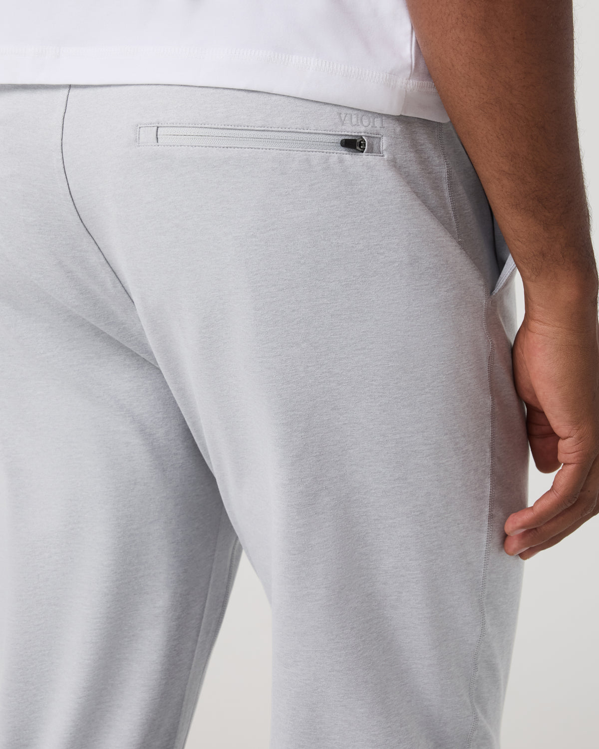Men Vuori Sunday Performance Jogger Platinum White Joggers