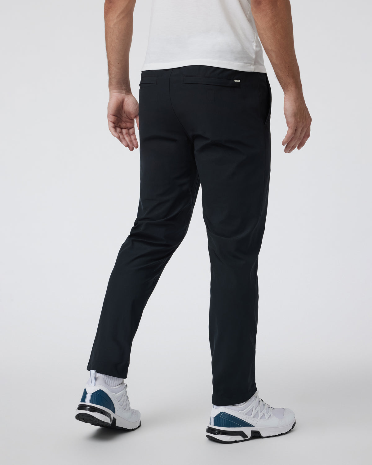 Men Vuori Meta Elastic Waist Pant Black 5-Pocket Stretch Pants