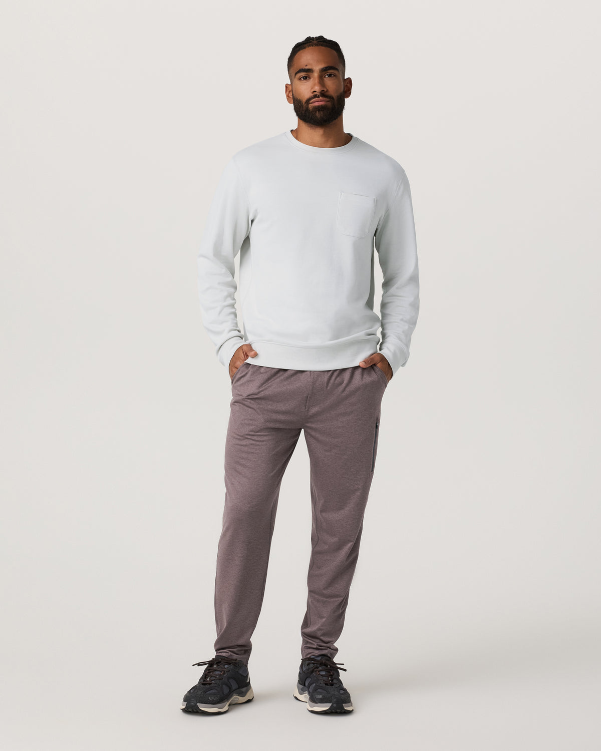 Men Vuori Men's Sunday Performance Jogger 28" Huckleberry Heather
