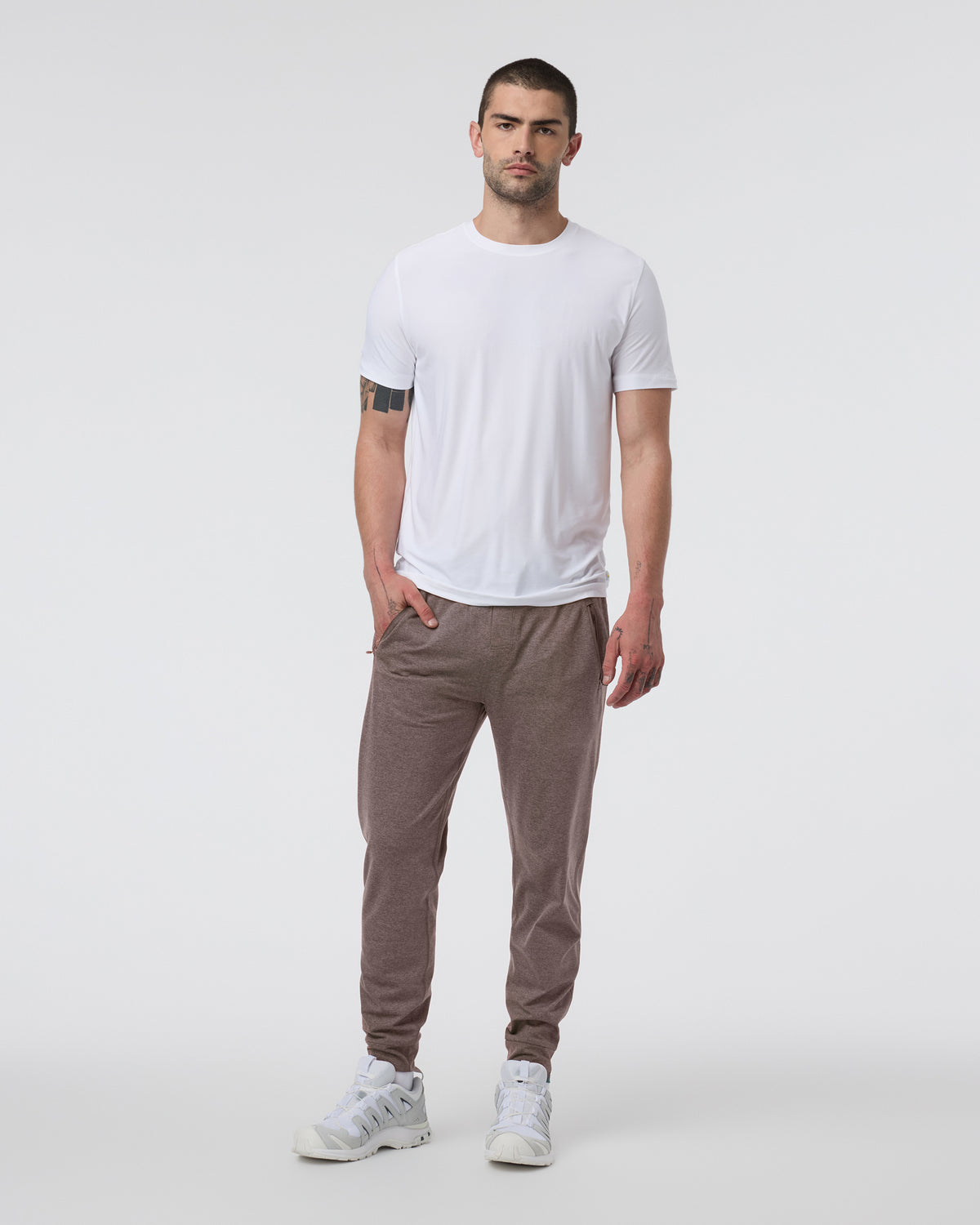 Men Vuori Ponto Performance Jogger Chia Heather