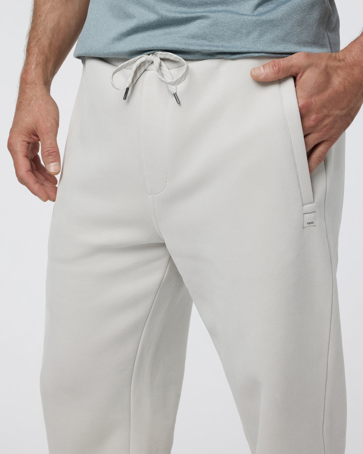 Men Vuori Seaside Sweatpant 28" Men's Relaxed Fit Salt Pants