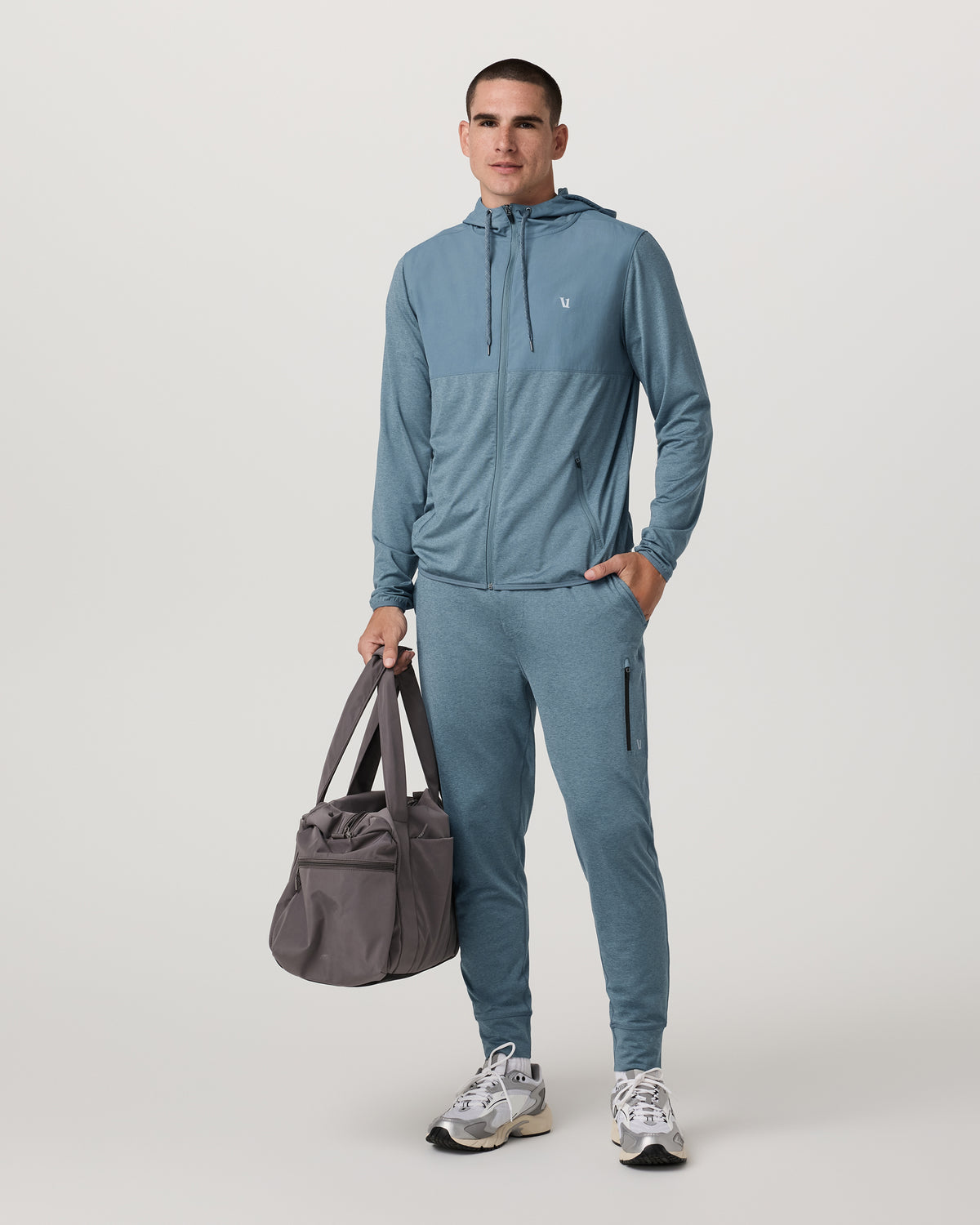Men Vuori Men's Sunday Performance Jogger 30" Smoke Blue Heather