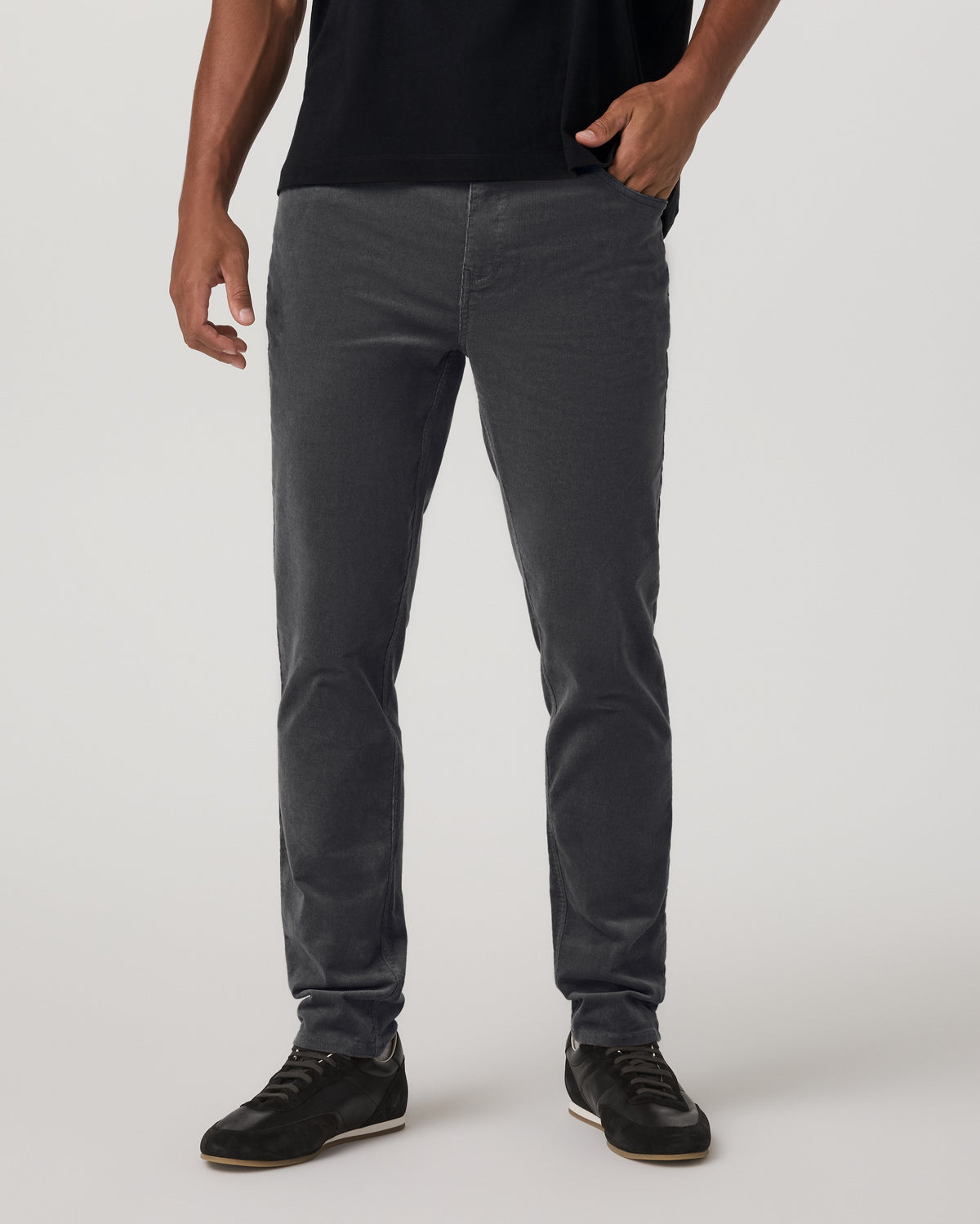 Men Vuori Optimist 5 Pocket Cord Pant Athletic Slim Fit Charcoal