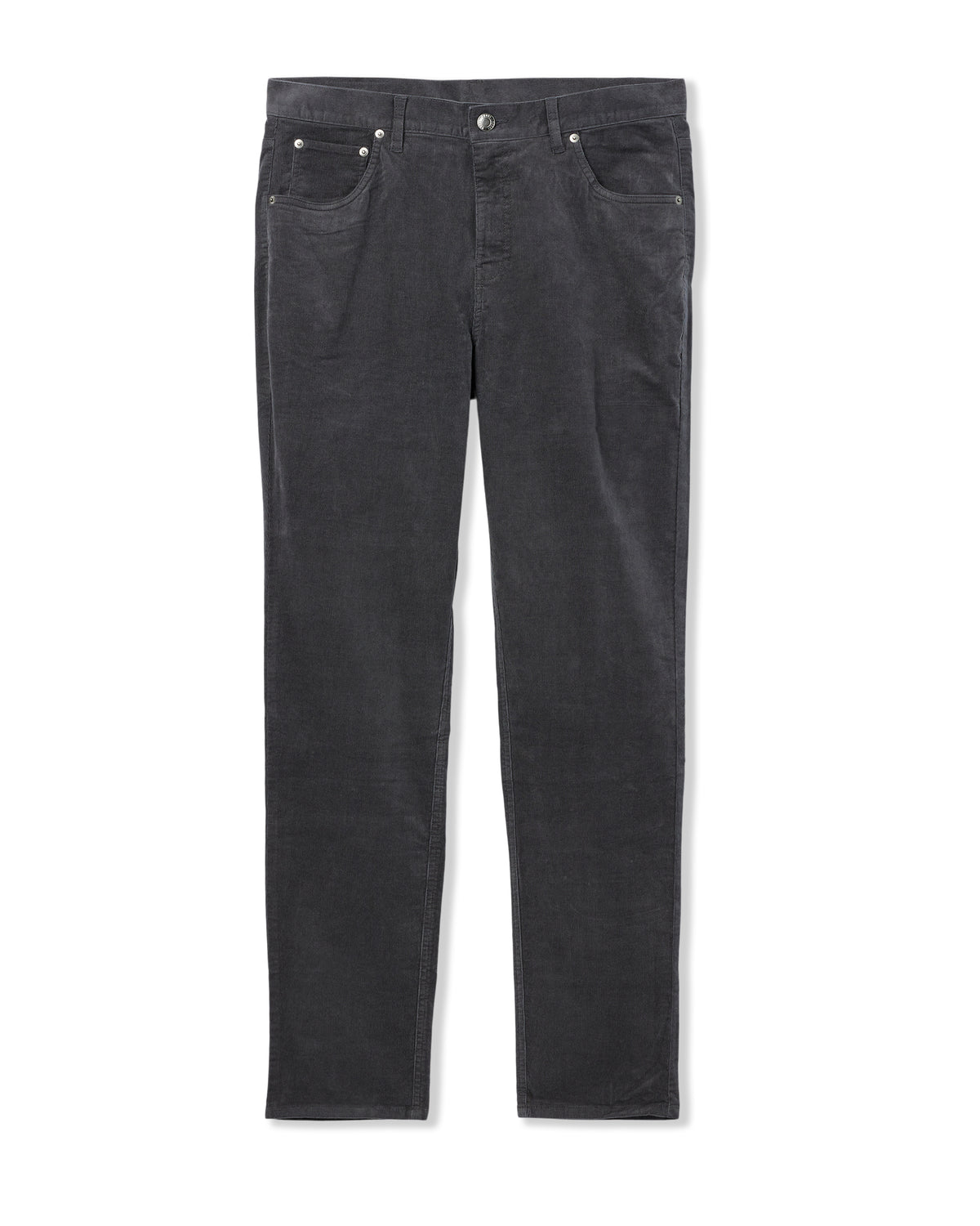 Men Vuori Optimist 5 Pocket Cord Pant Athletic Slim Fit Charcoal
