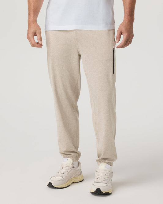 Men Vuori Men's Sunday Performance Sweatpant 28" Toast Heather